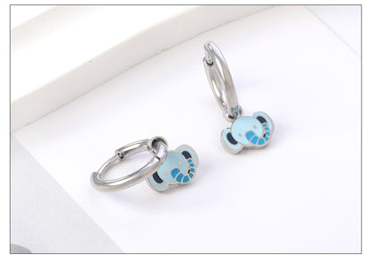 Fashion Animal Stainless Steel Plating Dangling Earrings 1 Pair