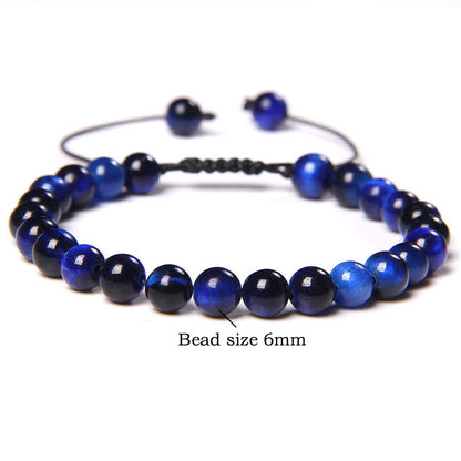 1 Piece Fashion Gradient Color Tiger Eye Beaded Bracelets