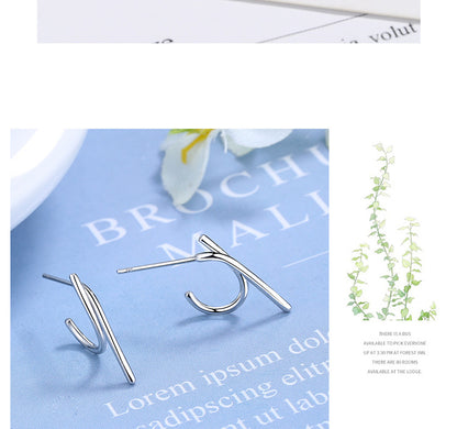 1 Pair Simple Style Geometric Plating Copper Ear Studs