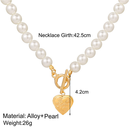 New Fashion Love Retro Pearl Necklace