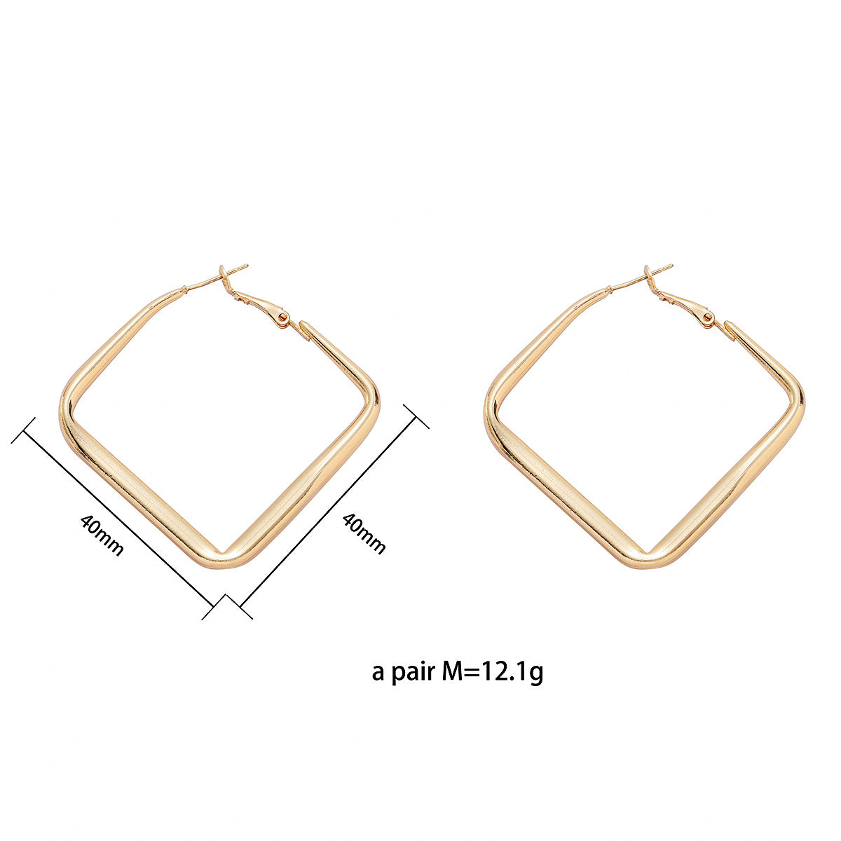 Fashion Small Accessories Simple Metal Hoop Earrings