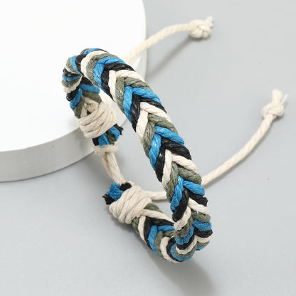 Sweet Multicolor Hemp Rope Handmade Unisex Bracelets