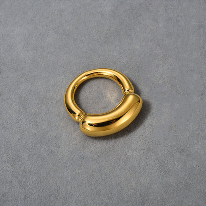 Simple Style Geometric Copper Plating 18k Gold Plated Rings