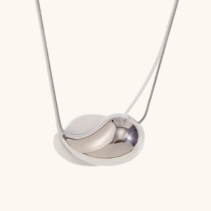 Simple Style Solid Color Stainless Steel Titanium Steel Plating Gold Plated Pendant Necklace
