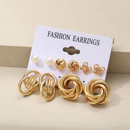 Vintage Style Geometric Alloy Earrings