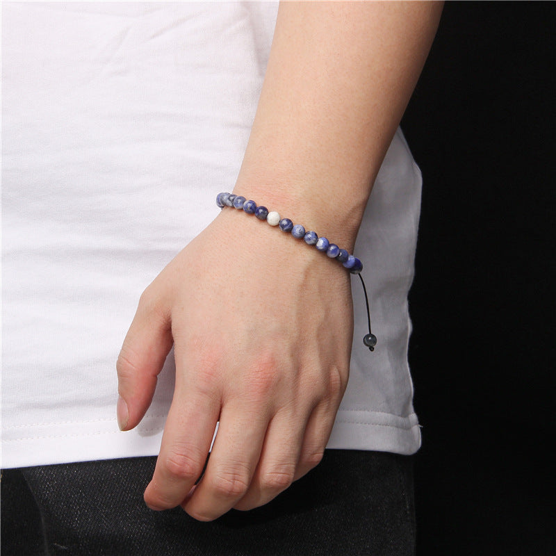 Fashion Solid Color Natural Stone Beaded Bracelets