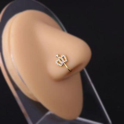 Fashion Geometric Metal Plating Nose Studs