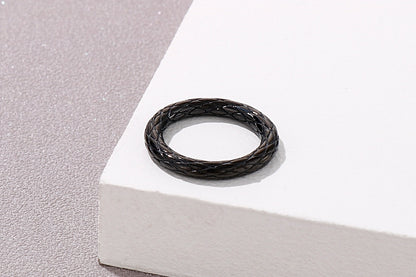 New Design Fashion Popular Ring Stainless Steel Lattice Ring