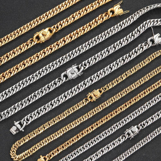 Simple Style Geometric Stainless Steel Plating Bracelets Necklace 1 Piece
