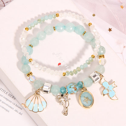 Elegant Butterfly Artificial Crystal Inlay Artificial Gemstones Women's Bracelets