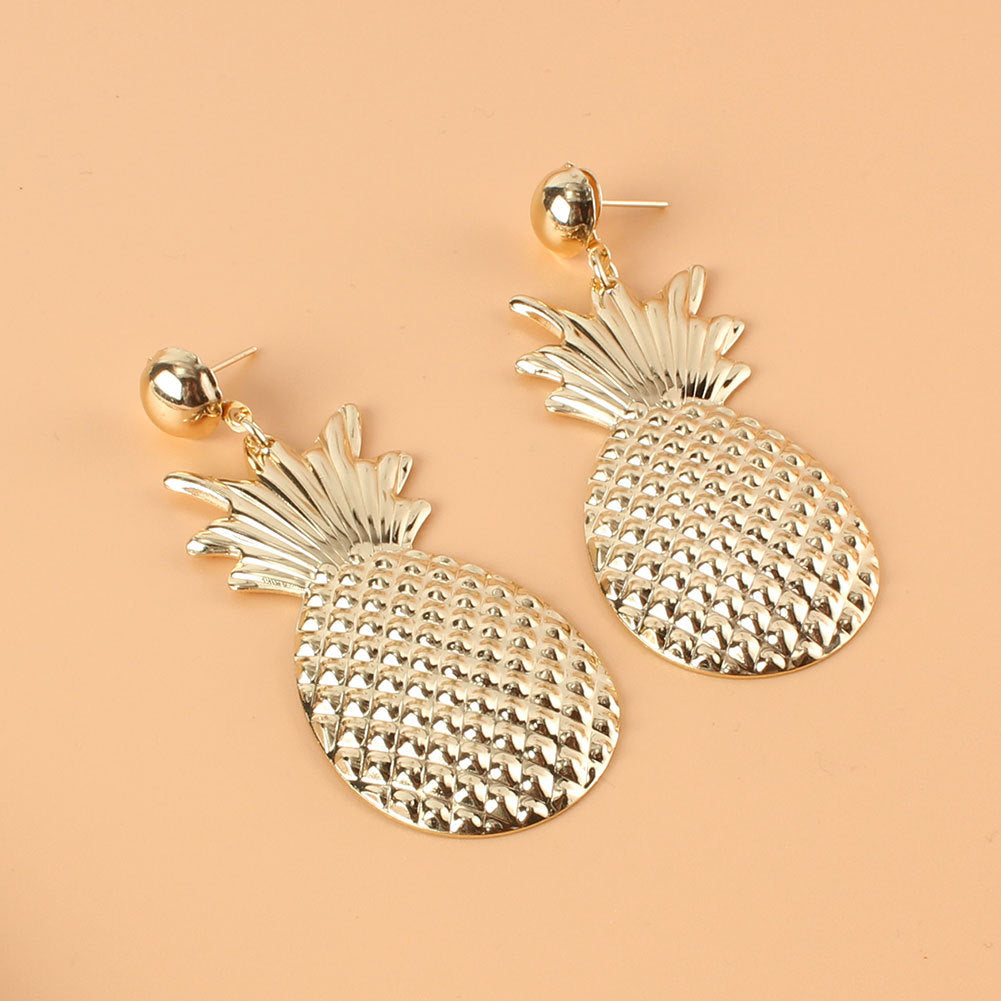 Creative Cute Style Alloy Pineapple Earrings