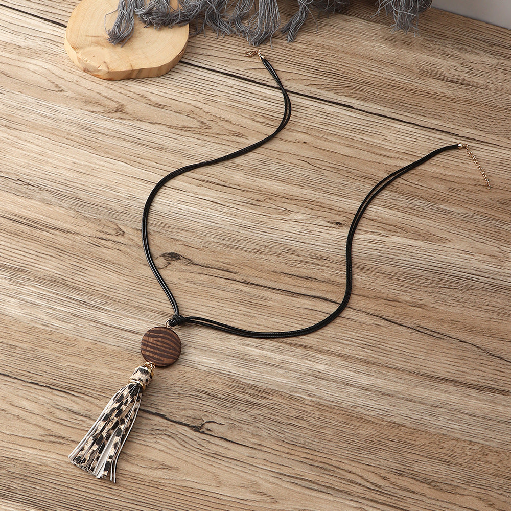 Geometric Wood Women's Necklace