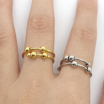 Fashion Round Stainless Steel Copper Rings 1 Piece