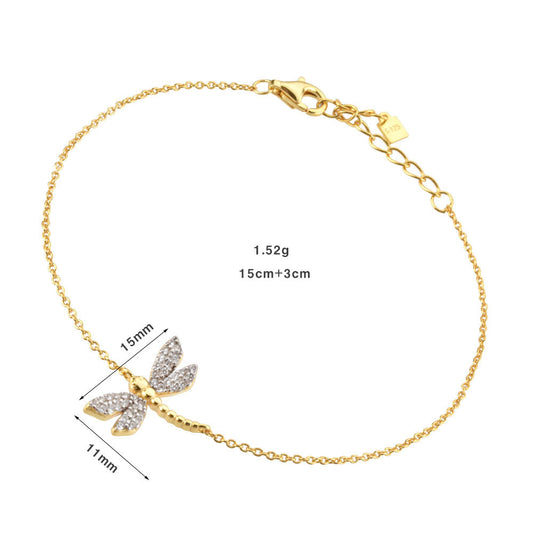 Simple Style Geometric Sterling Silver 18k Gold Plated White Gold Plated Bracelets