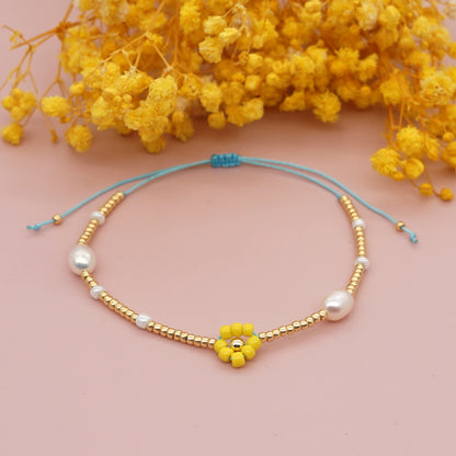 Gooddiy Wholesale Jewelry Fashion Beads Hand-woven Small Daisy Bracelet