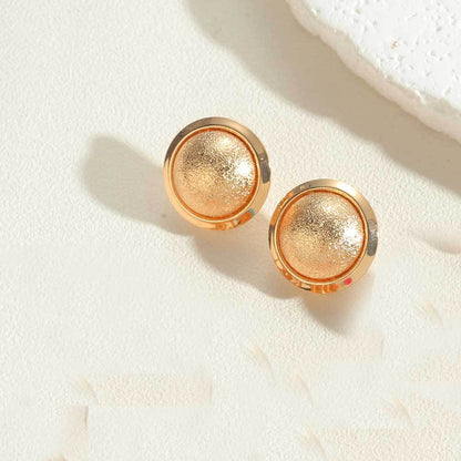 Cross-border hits, dripping oil oval, French retro earrings, ins, exquisite and small, temperament, versatile earrings, earrings, women