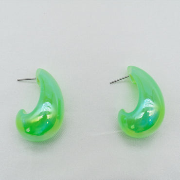 1 Pair Simple Style Water Droplets Arylic Ear Studs