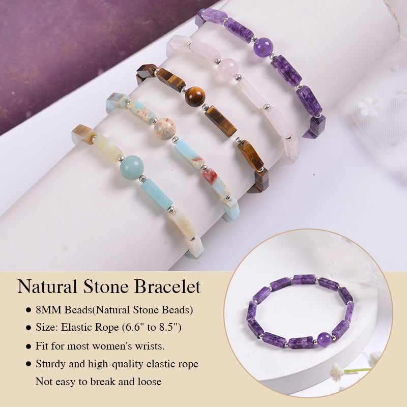 Ethnic Style Geometric Natural Stone Beaded Bracelets