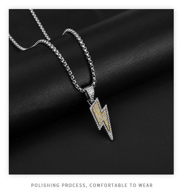 Hip-hop Geometric Titanium Steel Polishing Pendant Necklace 1 Piece