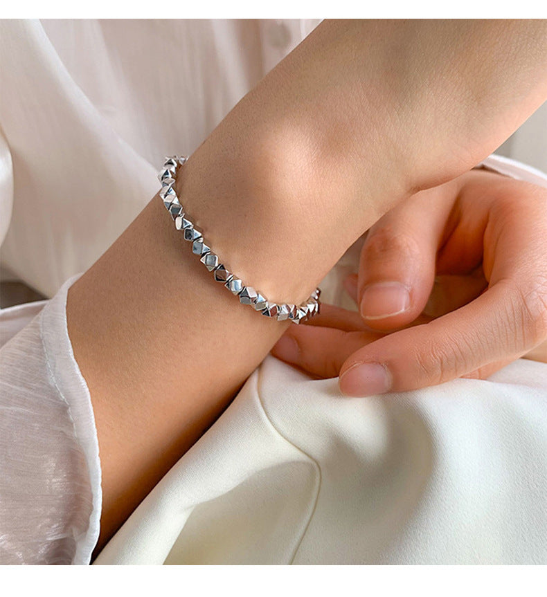 Fashion Circle Flower Alloy Rhinestone Pearl Women's Bracelets