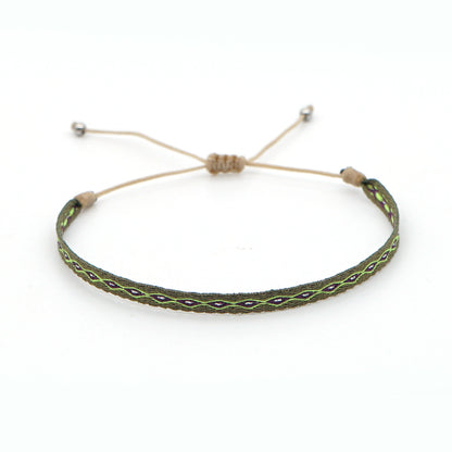 Wholesale Ethnic Style Plaid Adjustable Bracelet Gooddiy