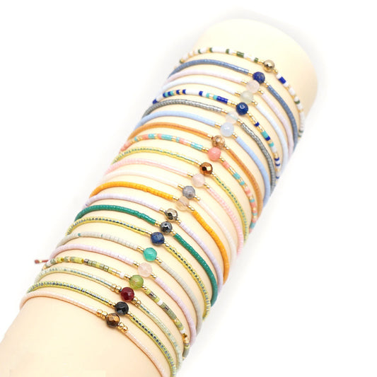 1 Piece Fashion Geometric Beaded Knitting Women's Bracelets