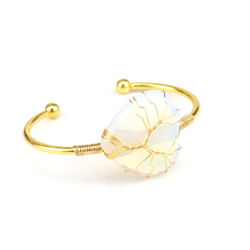 Fashion U Shape Crystal Plating Bangle 1 Piece