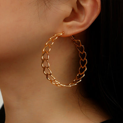 Geometric Plating Metal No Inlaid Earrings