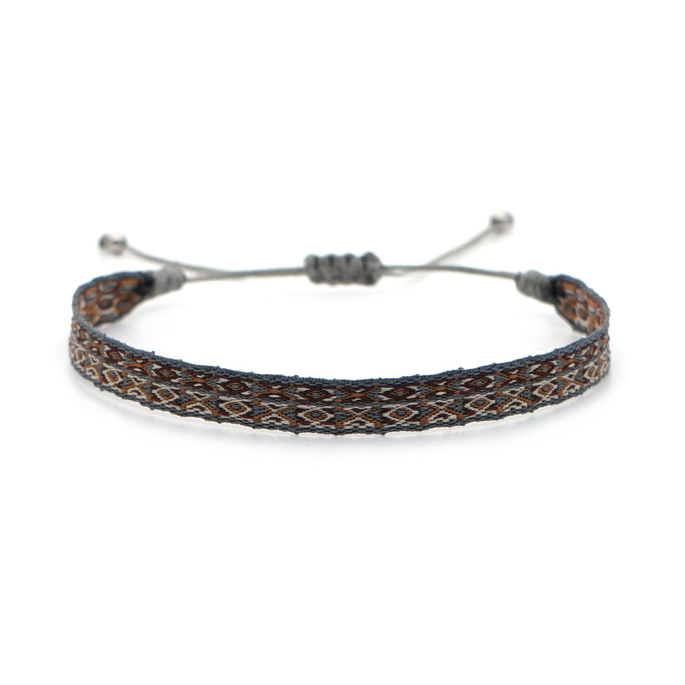 Wholesale Ethnic Style Plaid Adjustable Bracelet Gooddiy