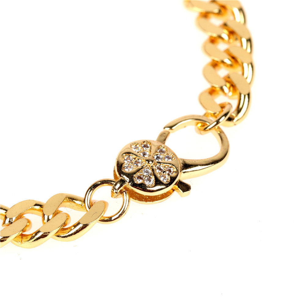 Copper Diamond Fashion Bracelet