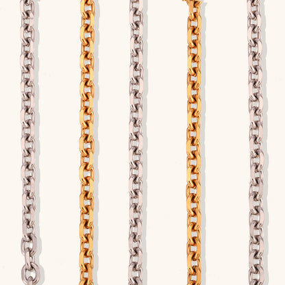 Stainless Steel Titanium Steel Hip-hop Geometric Plating Bracelets Anklet Necklace