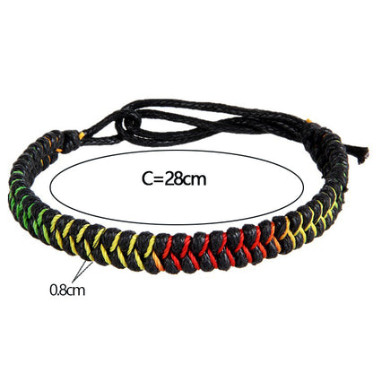 Ethnic Style Geometric Cotton Rope Knitting Unisex Bracelets