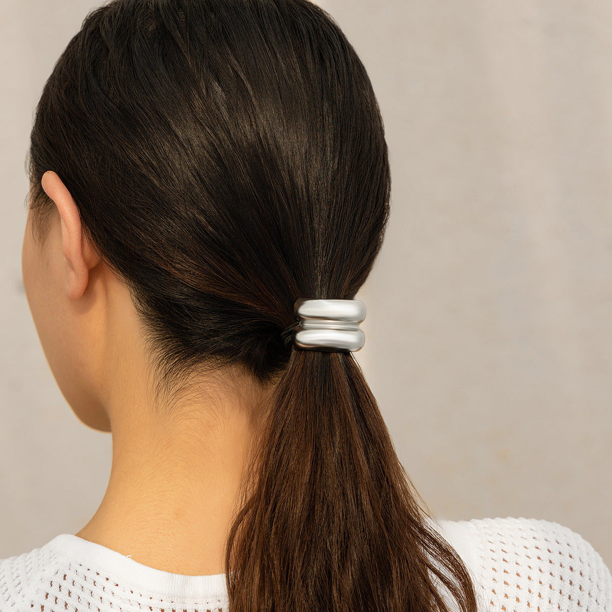 Women'S Simple Style Geometric Alloy Plating Hair Tie