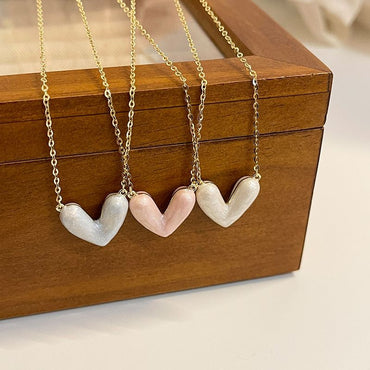 Elegant Sweet Heart Shape Alloy Plating Women's Necklace