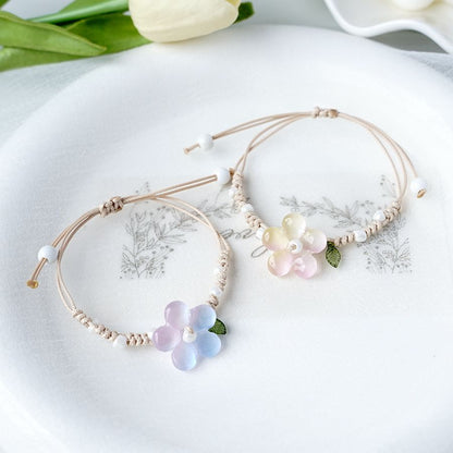 Simple Style Flower Natural Stone Flowers Bracelets