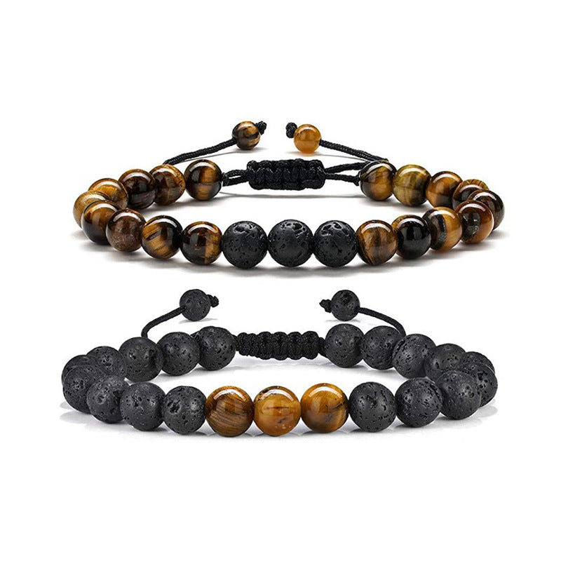 Ethnic Style Geometric Natural Stone Beaded Bracelets