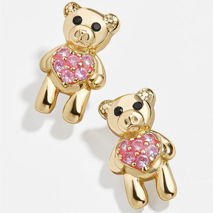 Fairy Stick Bear Ear Bone Screw Piercing Stars Ear Studs