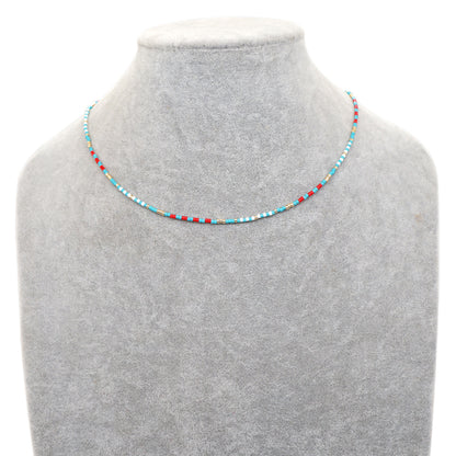 Ethnic Style Star Glass Inlaid Shell Necklace