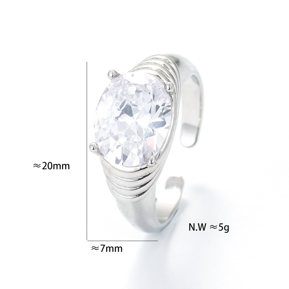 Korean Jewelry Retro Simple Personality Hip-hop Open Index Finger Ring