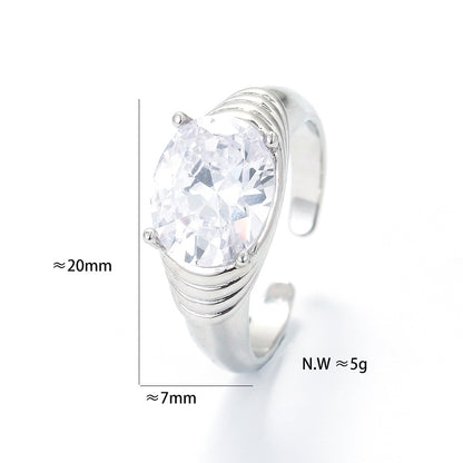 Korean Jewelry Retro Simple Personality Hip-hop Open Index Finger Ring