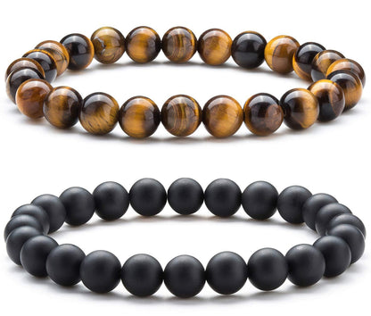 Fashion Round Natural Stone Beaded Bracelets