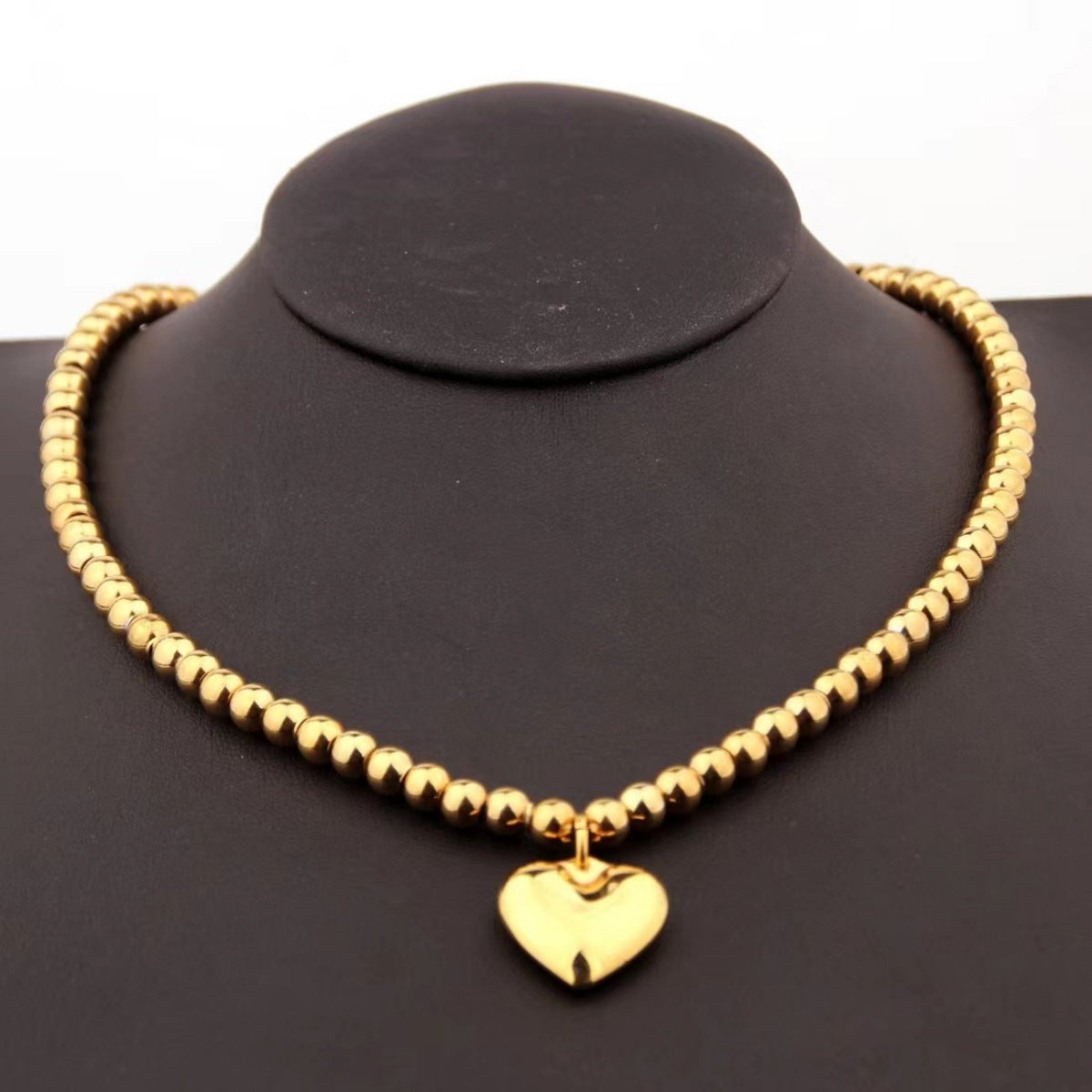 Sweet Heart Shape Alloy Plating Women's Bracelets Necklace