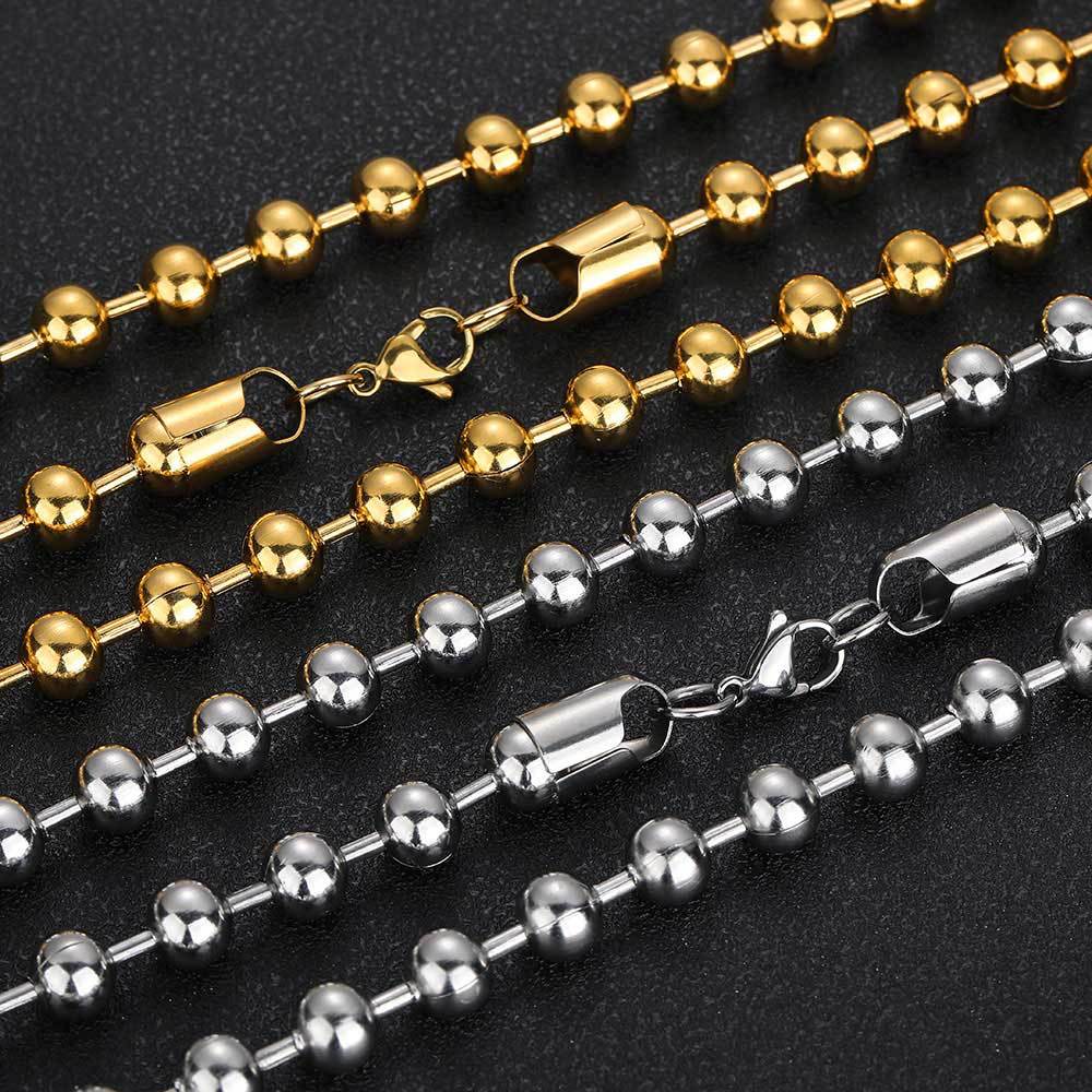 Hip-hop Geometric Stainless Steel Plating Bracelets Necklace