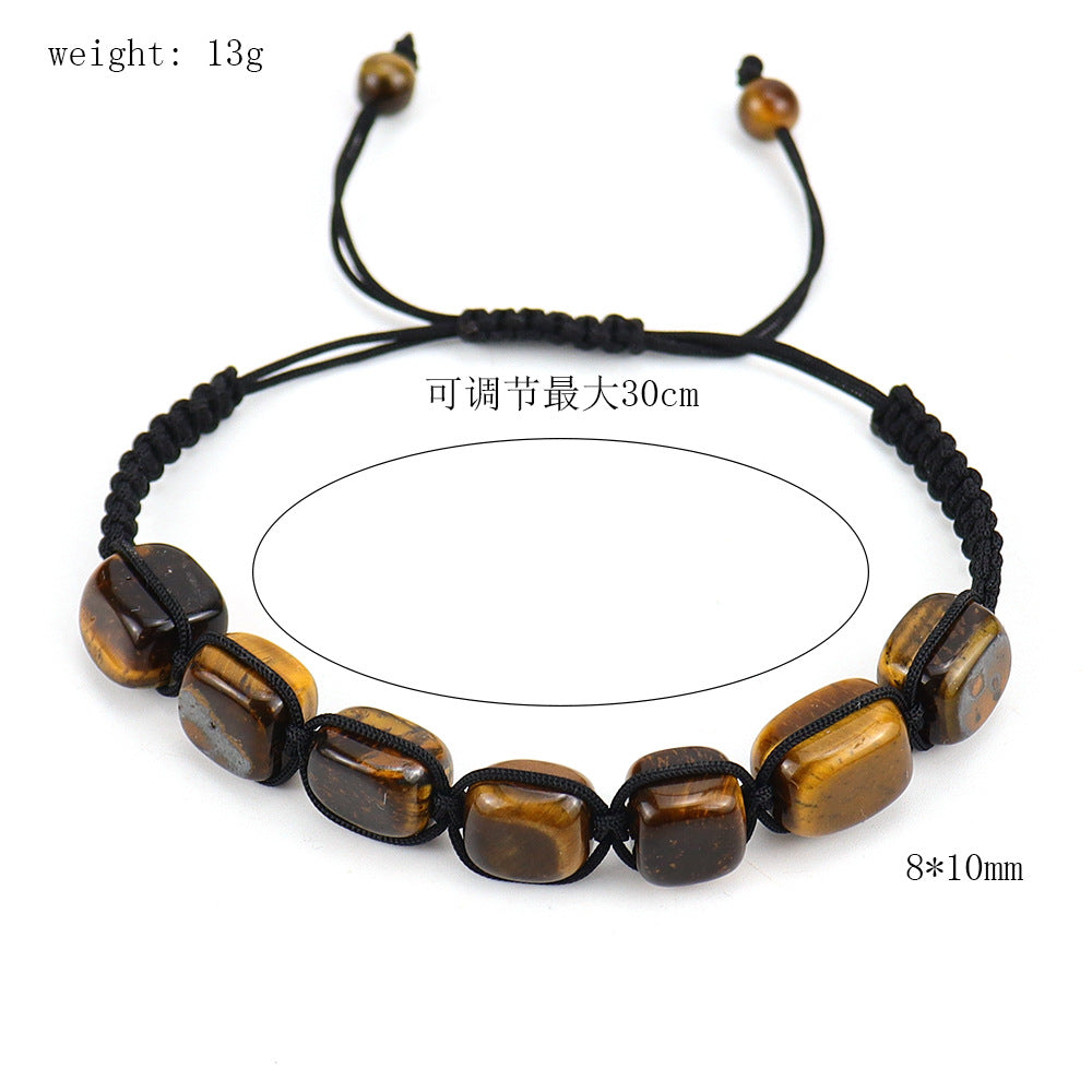 Ethnic Style Square Natural Stone Braid Bracelets