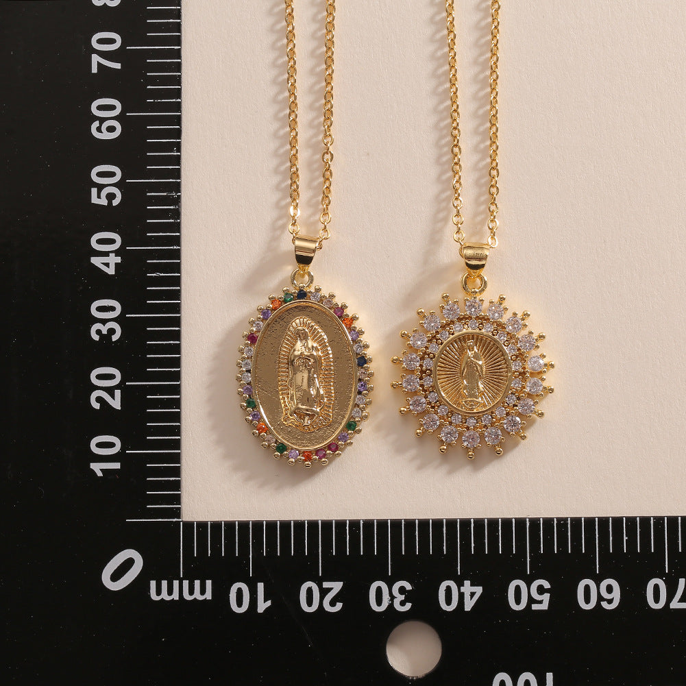 Christian Catholic Virgin Mary Pendant Necklace Wholesale Gooddiy