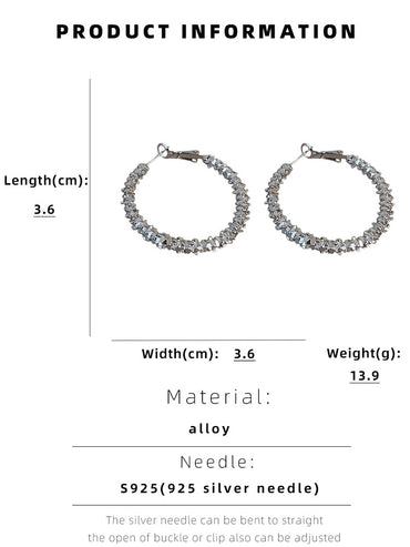 Fashion Geometric Circle Alloy Earrings