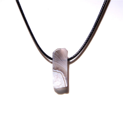 Simple Style Marble Pu Leather Unisex Pendant Necklace 1 Piece