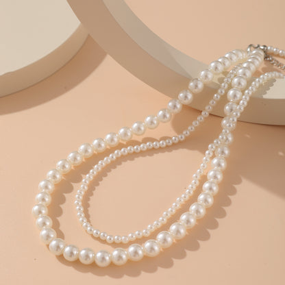 Retro Double-layer Pearl Creative Simple Design Necklace Wholesale Gooddiy