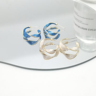 1 Pair Fashion C Shape Alloy Ear Studs