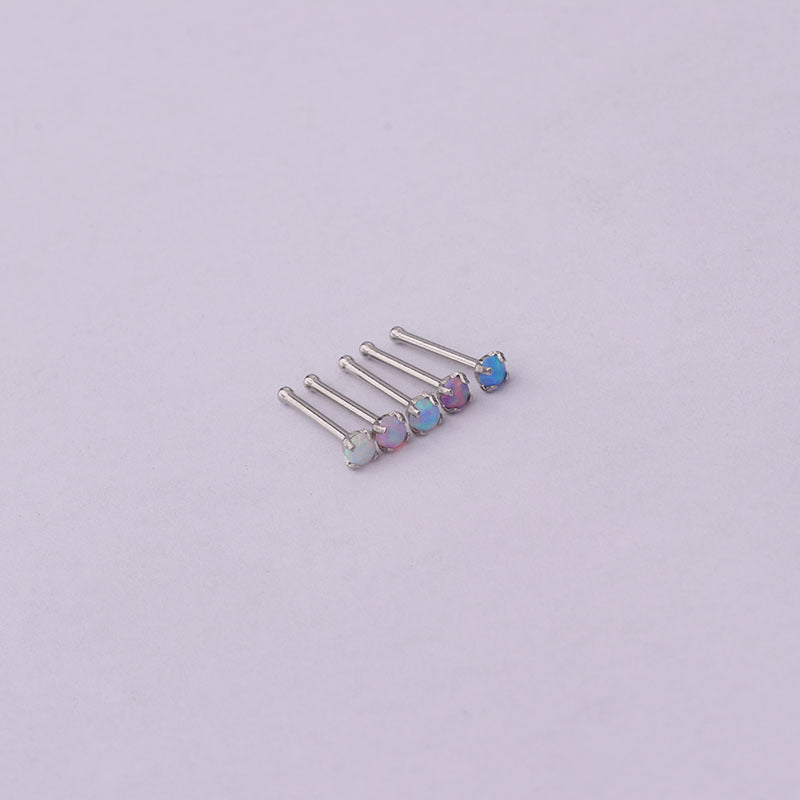 Fashion Geometric Stainless Steel Nose Studs
